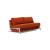Cubed Deluxe Fabric Sofa Bed w/Chrome Legs, Queen Size