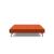 Cubed Deluxe Fabric Sofa Bed w/Chrome Legs, Queen Size