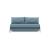 Cubed Deluxe Fabric Sofa Bed w/Chrome Legs, Queen Size