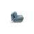 Cubed Deluxe Fabric Sofa Bed w/Chrome Legs, Queen Size