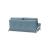 Cubed Deluxe Fabric Sofa Bed w/Chrome Legs, Queen Size