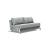 Cubed Deluxe Fabric Sofa Bed w/Chrome Legs, Queen Size
