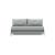 Cubed Deluxe Fabric Sofa Bed w/Chrome Legs, Queen Size