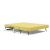 Cubed Deluxe Fabric Sofa Bed w/Chrome Legs, Queen Size