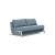 Cubed Deluxe Fabric Sofa Bed w/Chrome Legs, Queen Size