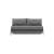 Cubed Deluxe Fabric Sofa Bed w/Chrome Legs, Queen Size