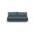 Cubed Deluxe Fabric Sofa Bed w/Chrome Legs, Queen Size