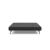 Cubed Deluxe Fabric Sofa Bed w/Chrome Legs, Queen Size