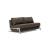 Cubed Deluxe Fabric Sofa Bed w/Chrome Legs, Queen Size
