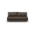 Cubed Deluxe Fabric Sofa Bed w/Chrome Legs, Queen Size