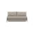 Cubed Deluxe Fabric Sofa Bed w/Chrome Legs, Queen Size