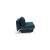 Cubed Deluxe Fabric Sofa Bed w/Chrome Legs, Queen Size