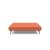 Cubed Deluxe Fabric Sofa Bed w/Chrome Legs, Queen Size