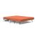 Cubed Deluxe Fabric Sofa Bed w/Chrome Legs, Queen Size