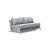 Cubed Deluxe Fabric Sofa Bed w/Chrome Legs, Queen Size