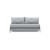 Cubed Deluxe Fabric Sofa Bed w/Chrome Legs, Queen Size