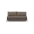 Cubed Deluxe Fabric Sofa Bed w/Chrome Legs, Queen Size