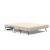 Cubed Deluxe Fabric Sofa Bed w/Chrome Legs, Queen Size