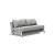 Cubed Deluxe Fabric Sofa Bed w/Chrome Legs, Queen Size