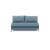 Cubed Deluxe Fabric Sofa Bed w/Chrome Legs, Full Size