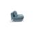 Cubed Deluxe Fabric Sofa Bed w/Chrome Legs, Full Size