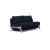 Cubed Deluxe Fabric Sofa Bed w/Chrome Legs, Full Size