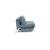 Cubed Deluxe Fabric Sofa Bed w/Chrome Legs, Full Size