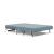 Cubed Deluxe Fabric Sofa Bed w/Chrome Legs, Full Size
