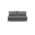 Cubed Deluxe Fabric Sofa Bed w/Chrome Legs, Full Size