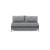 Cubed Deluxe Fabric Sofa Bed w/Chrome Legs, Full Size