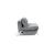 Cubed Deluxe Fabric Sofa Bed w/Chrome Legs, Full Size