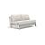 Cubed Deluxe Fabric Sofa Bed w/Chrome Legs, Full Size