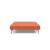Cubed Deluxe Fabric Sofa Bed w/Chrome Legs, Full Size