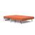 Cubed Deluxe Fabric Sofa Bed w/Chrome Legs, Full Size
