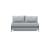 Cubed Deluxe Fabric Sofa Bed w/Chrome Legs, Full Size