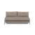 Cubed Deluxe Fabric Sofa Bed w/Aluminum Legs, Queen Size