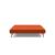 Cubed Deluxe Fabric Sofa Bed w/Aluminum Legs, Queen Size