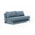Cubed Deluxe Fabric Sofa Bed w/Aluminum Legs, Queen Size