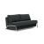 Cubed Deluxe Fabric Sofa Bed w/Aluminum Legs, Queen Size