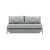 Cubed Deluxe Fabric Sofa Bed w/Aluminum Legs, Queen Size
