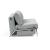 Cubed Deluxe Fabric Sofa Bed w/Aluminum Legs, Queen Size