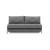 Cubed Deluxe Fabric Sofa Bed w/Aluminum Legs, Queen Size