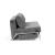 Cubed Deluxe Fabric Sofa Bed w/Aluminum Legs, Queen Size