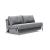 Cubed Deluxe Fabric Sofa Bed w/Aluminum Legs, Queen Size