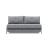 Cubed Deluxe Fabric Sofa Bed w/Aluminum Legs, Queen Size