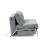 Cubed Deluxe Fabric Sofa Bed w/Aluminum Legs, Queen Size