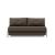 Cubed Deluxe Fabric Sofa Bed w/Aluminum Legs, Queen Size
