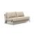 Cubed Deluxe Fabric Sofa Bed w/Aluminum Legs, Queen Size