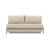 Cubed Deluxe Fabric Sofa Bed w/Aluminum Legs, Queen Size