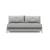 Cubed Deluxe Fabric Sofa Bed w/Aluminum Legs, Queen Size